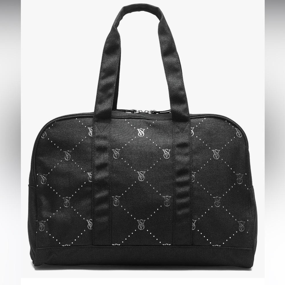 Victoria's Secret Black Rhinestone Tote Bag